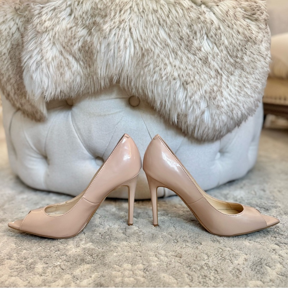 Nine West Pointed Open Toe Pumps